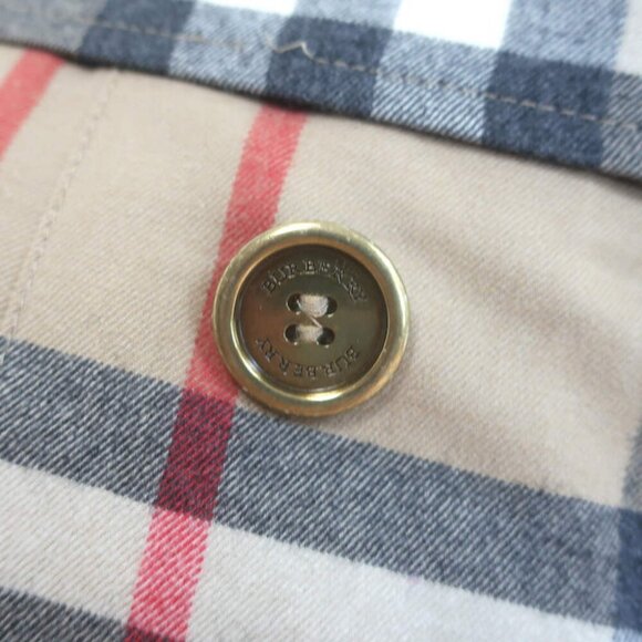 Burberry Nova Check Belted Pleated Skort Beige Stretch Wool Size Small - Picture 2 of 12